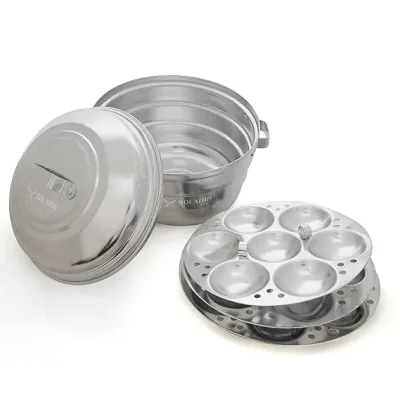 Solaris Kitchenware's Aluminium Idli Pot Lightweight & Durable Perfect for Fluffy Idlis